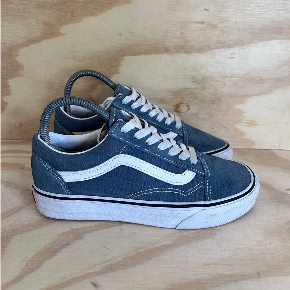 Vans Off The Wall - Old Skool - Sneakers - Blue - Women's - 6.5